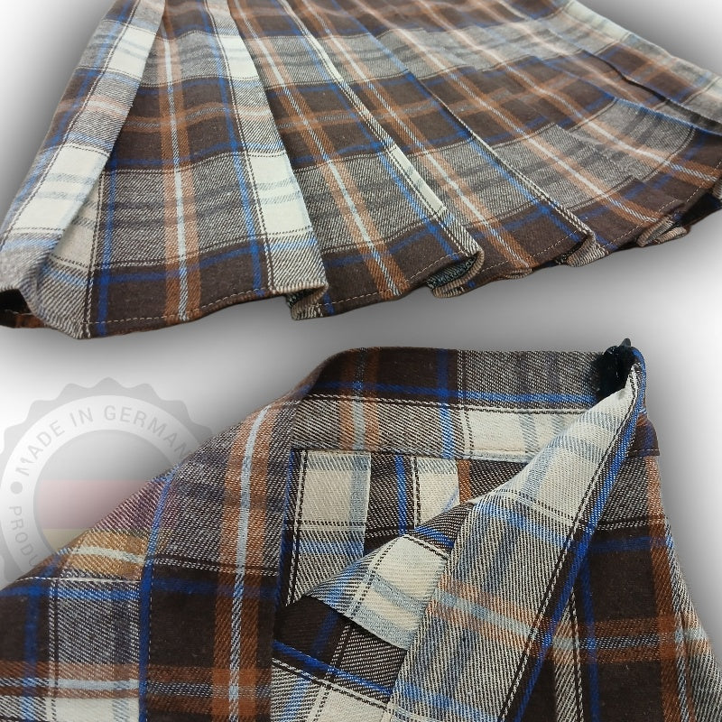 Plissierter Minirock mit Karomuster – Klassischer Tartan Stil
