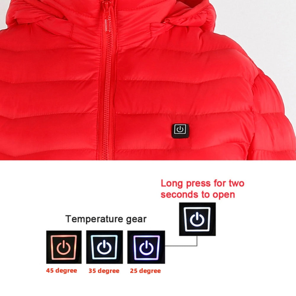 Beheizte Winterjacke mit USB – Warme Thermojacke für Kalte Tage