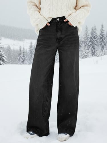 Damen Wide-Leg Jeans – Lässige High-Waist Denim Hose