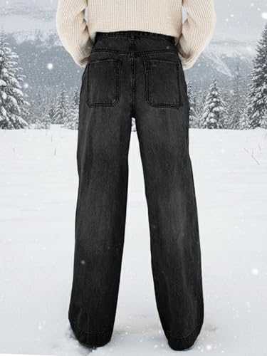 Damen Wide-Leg Jeans – Lässige High-Waist Denim Hose