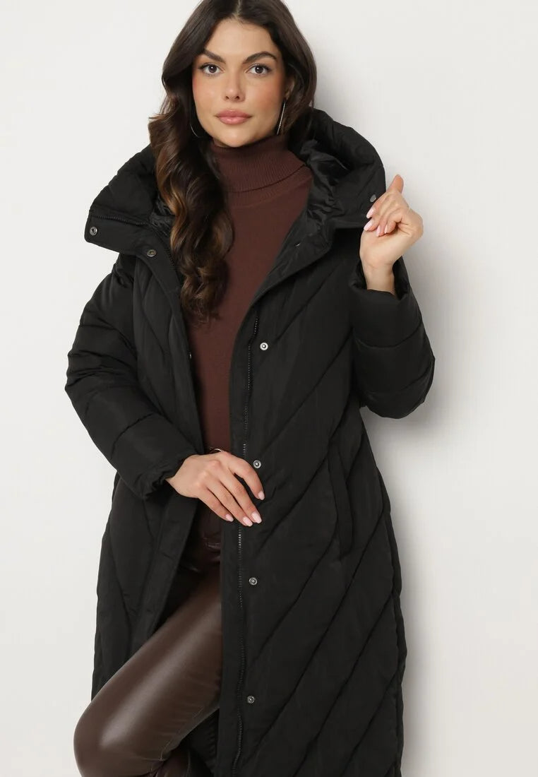 Lange Daunenjacke für Damen – Warm, Elegant & Winterfest