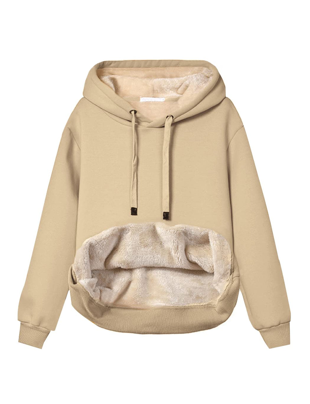 Damen Winter Hoodie mit Sherpa-Futter – Warmer Kapuzenpullover