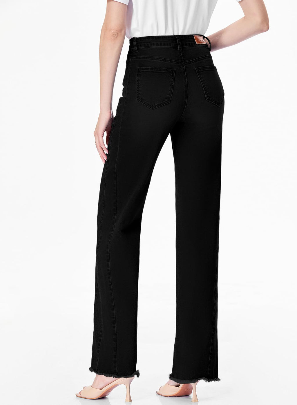 Damen Wide-Leg Jeans – Locker geschnittene High-Waist Jeans