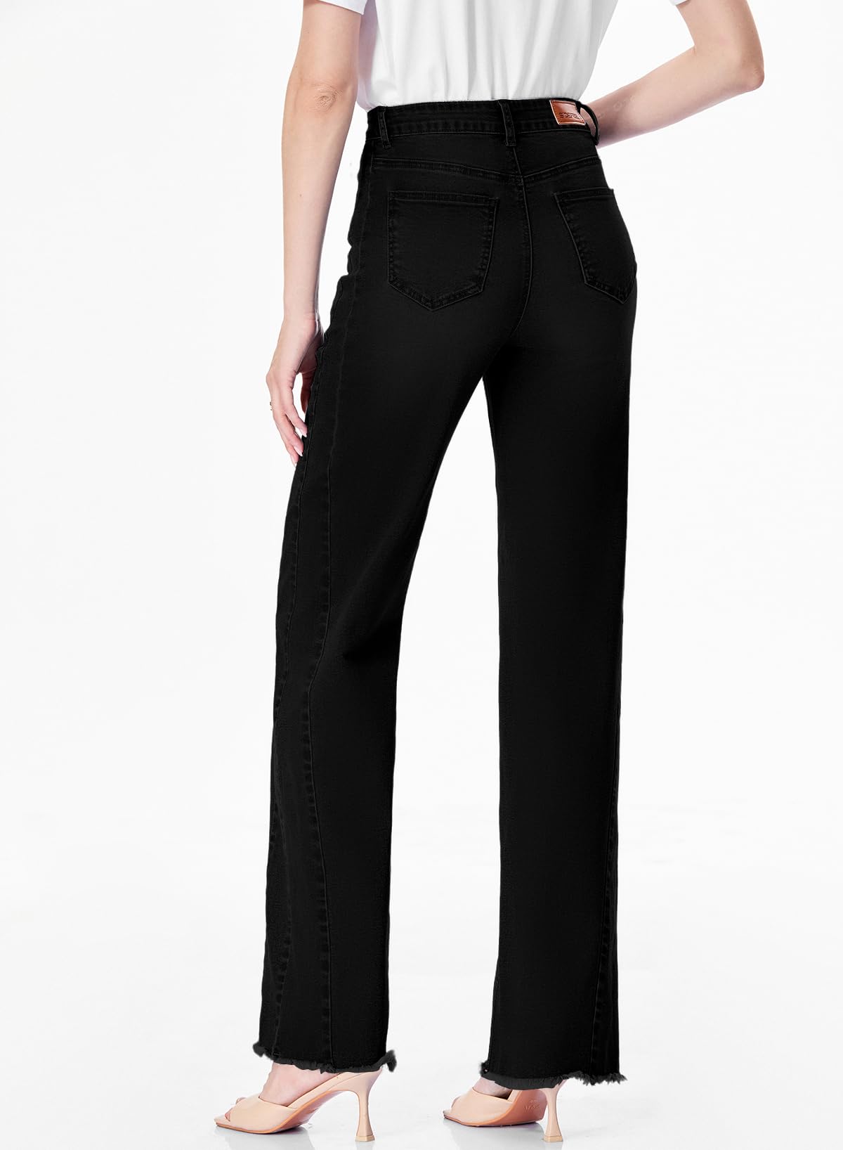Damen Wide-Leg Jeans – Locker geschnittene High-Waist Jeans