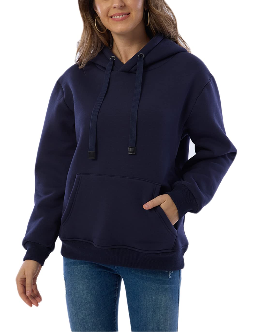 Damen Winter Hoodie mit Sherpa-Futter – Warmer Kapuzenpullover