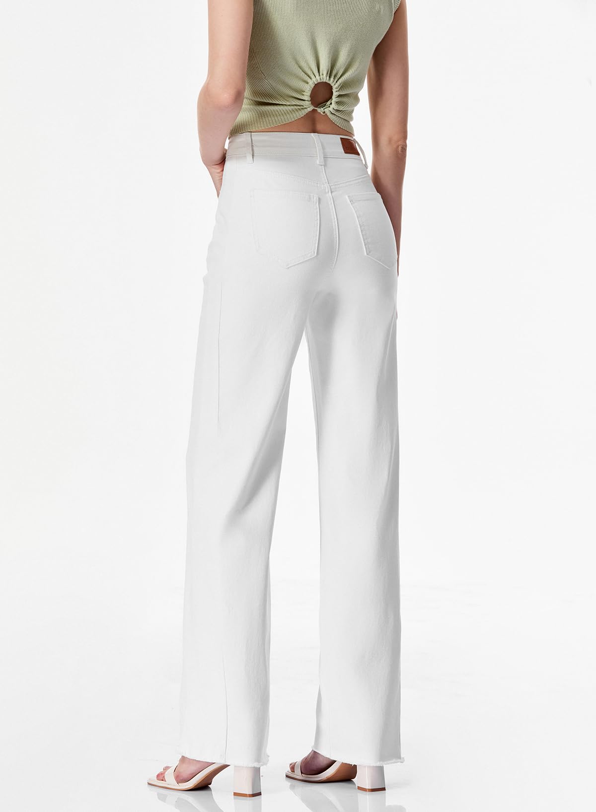 Damen Wide-Leg Jeans – Locker geschnittene High-Waist Jeans