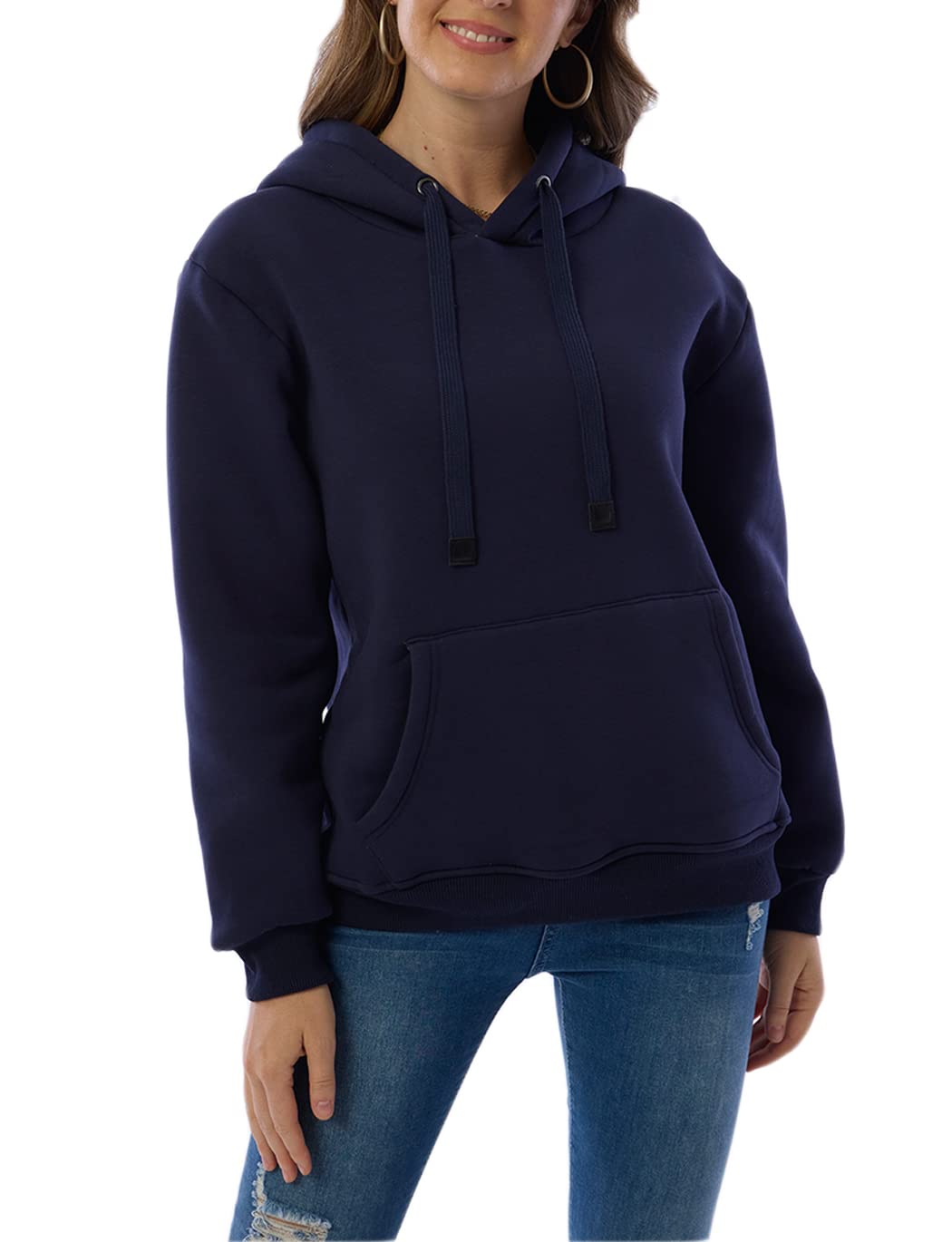 Damen Winter Hoodie mit Sherpa-Futter – Warmer Kapuzenpullover