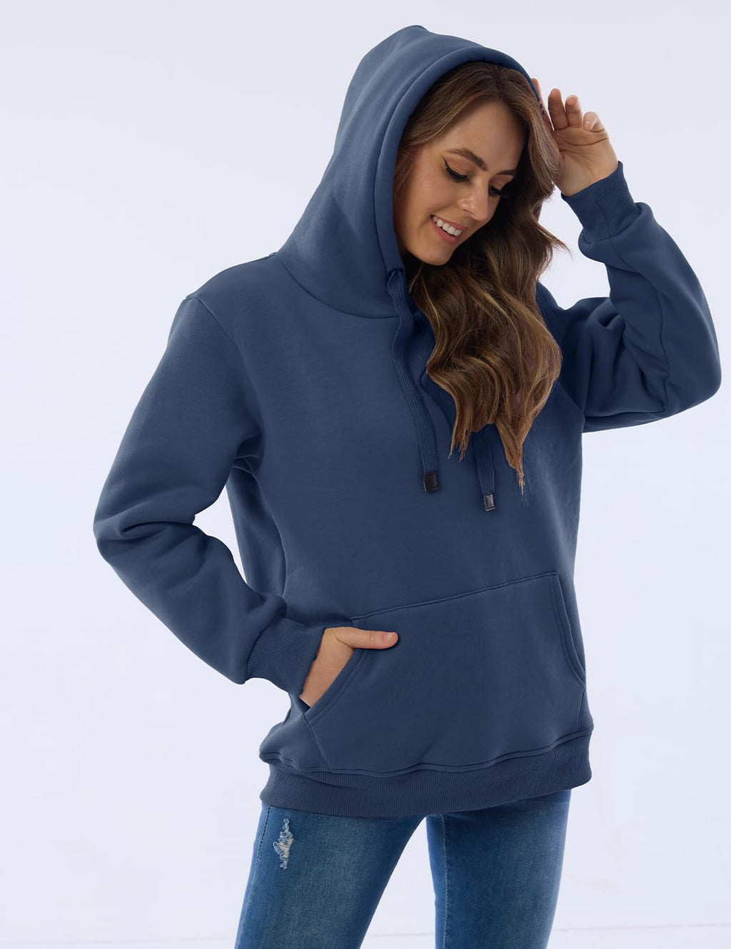 Damen Winter Hoodie mit Sherpa-Futter – Warmer Kapuzenpullover