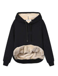 Damen Winter Hoodie mit Sherpa-Futter – Warmer Kapuzenpullover
