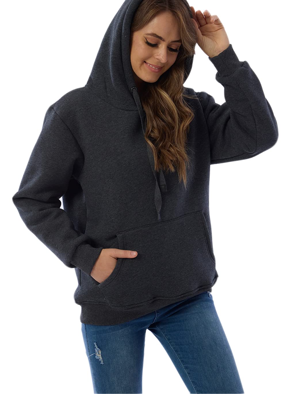Damen Winter Hoodie mit Sherpa-Futter – Warmer Kapuzenpullover