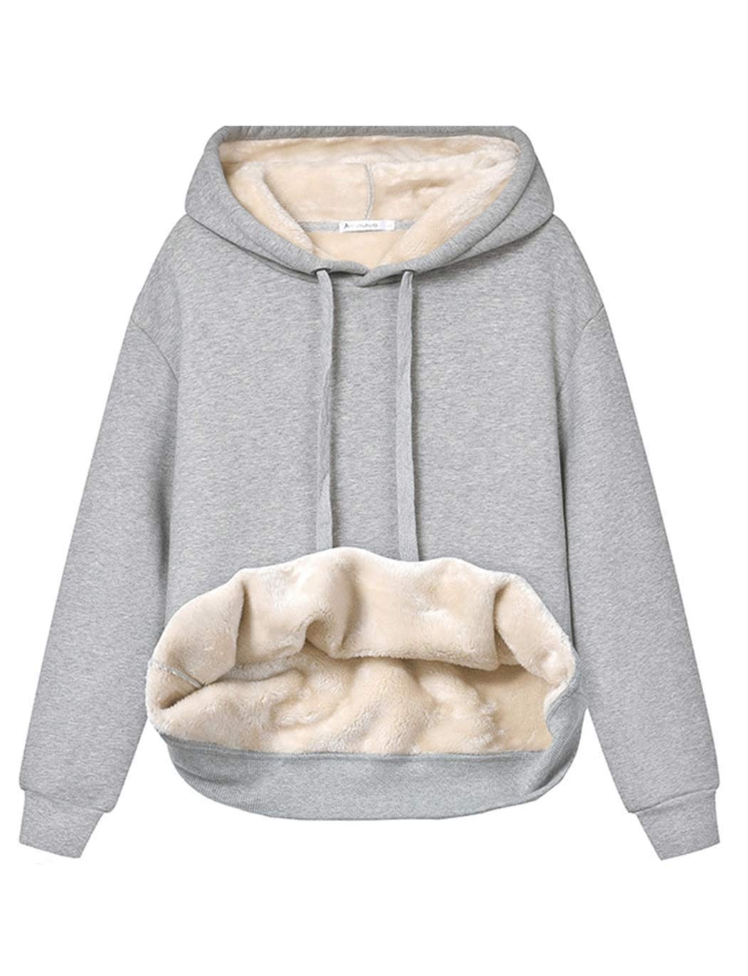 Damen Winter Hoodie mit Sherpa-Futter – Warmer Kapuzenpullover