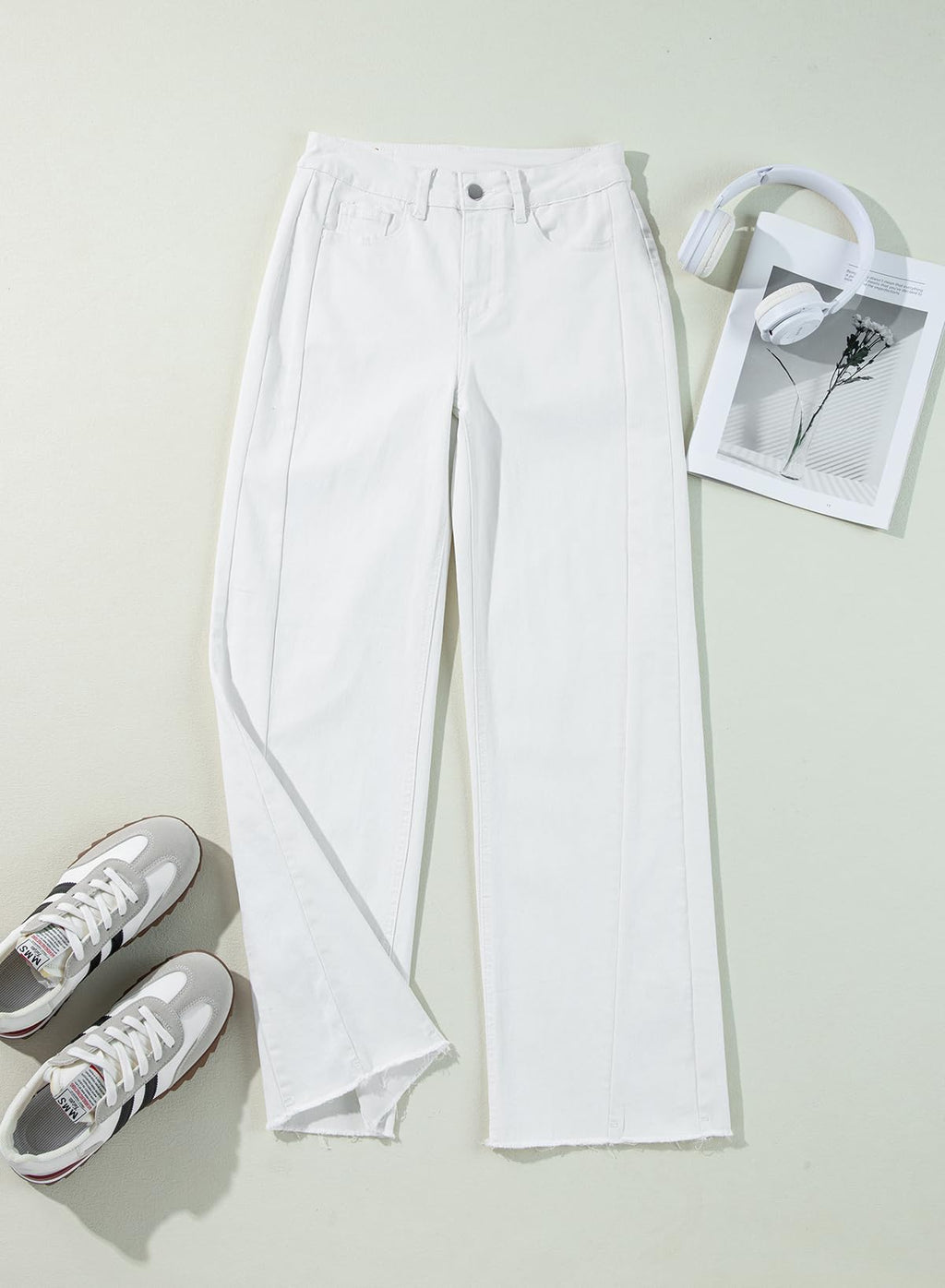 Damen Wide-Leg Jeans – Locker geschnittene High-Waist Jeans