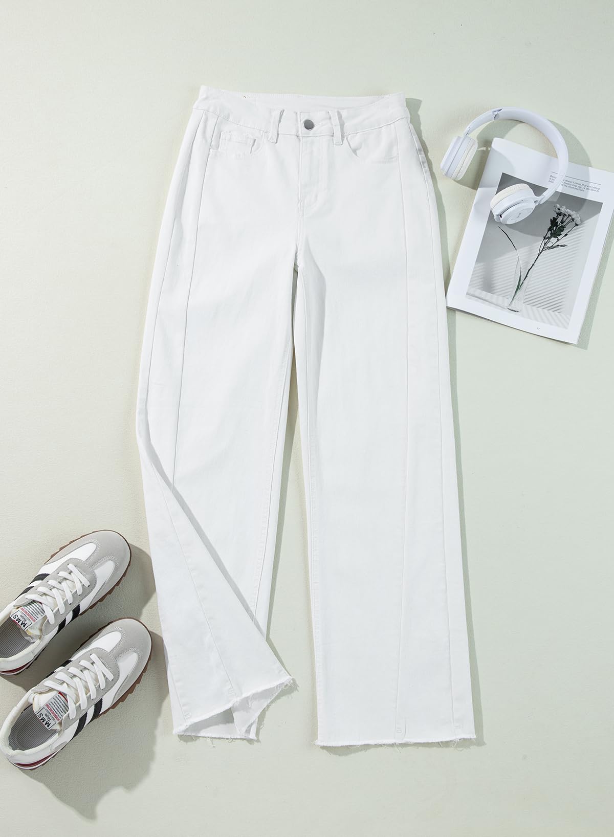 Damen Wide-Leg Jeans – Locker geschnittene High-Waist Jeans