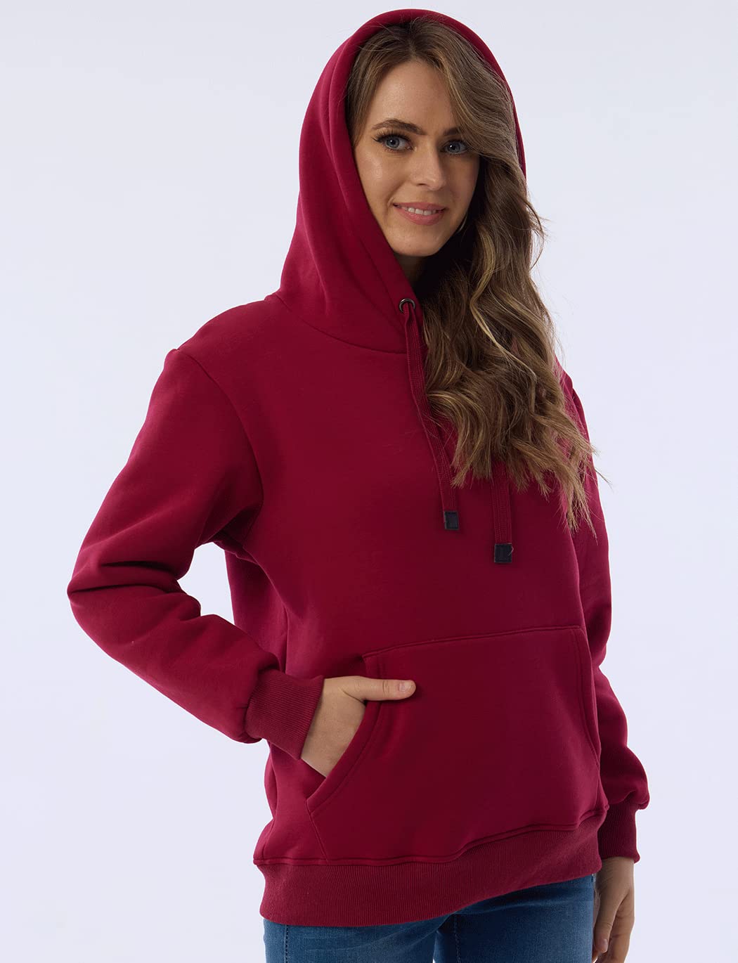 Damen Winter Hoodie mit Sherpa-Futter – Warmer Kapuzenpullover