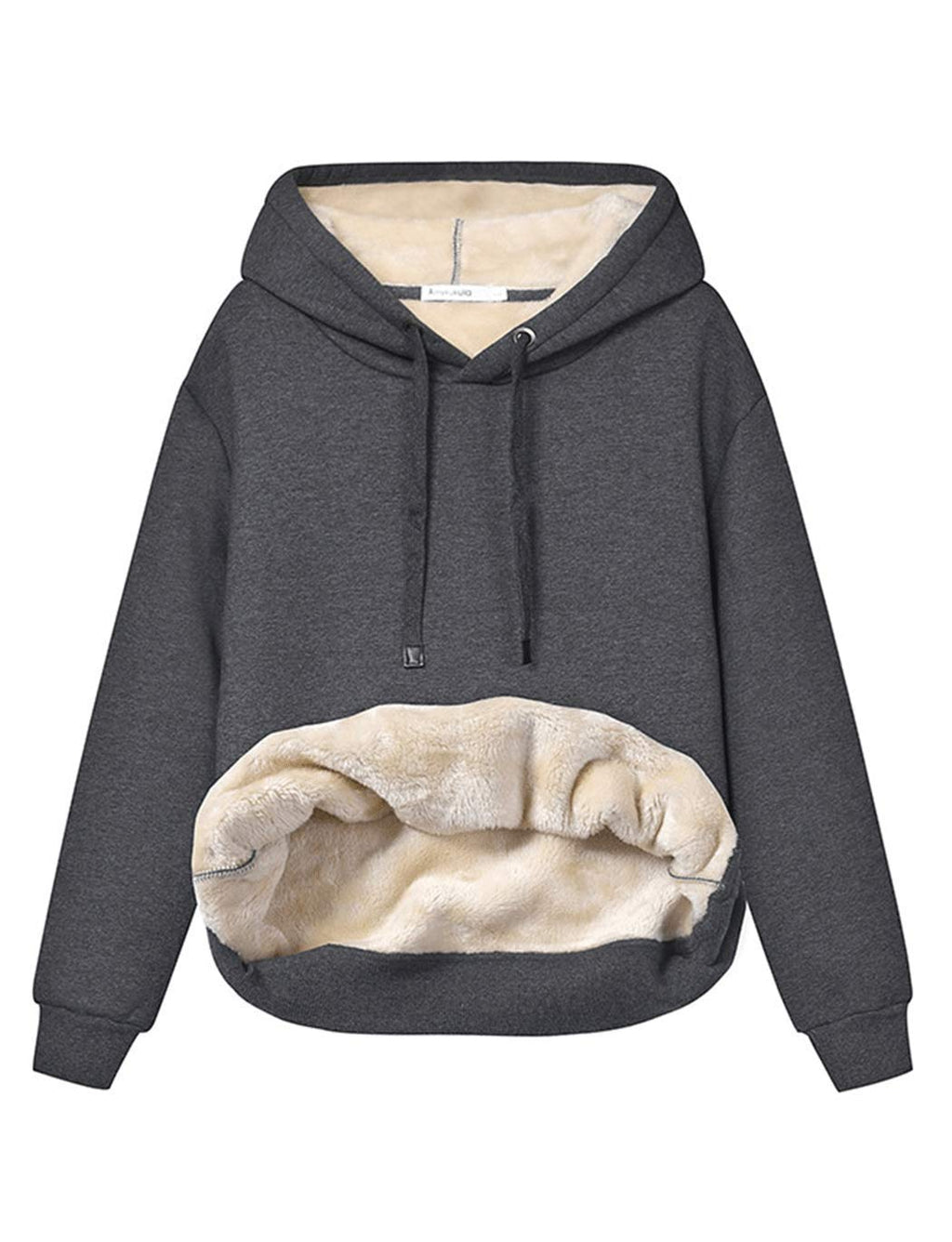 Damen Winter Hoodie mit Sherpa-Futter – Warmer Kapuzenpullover