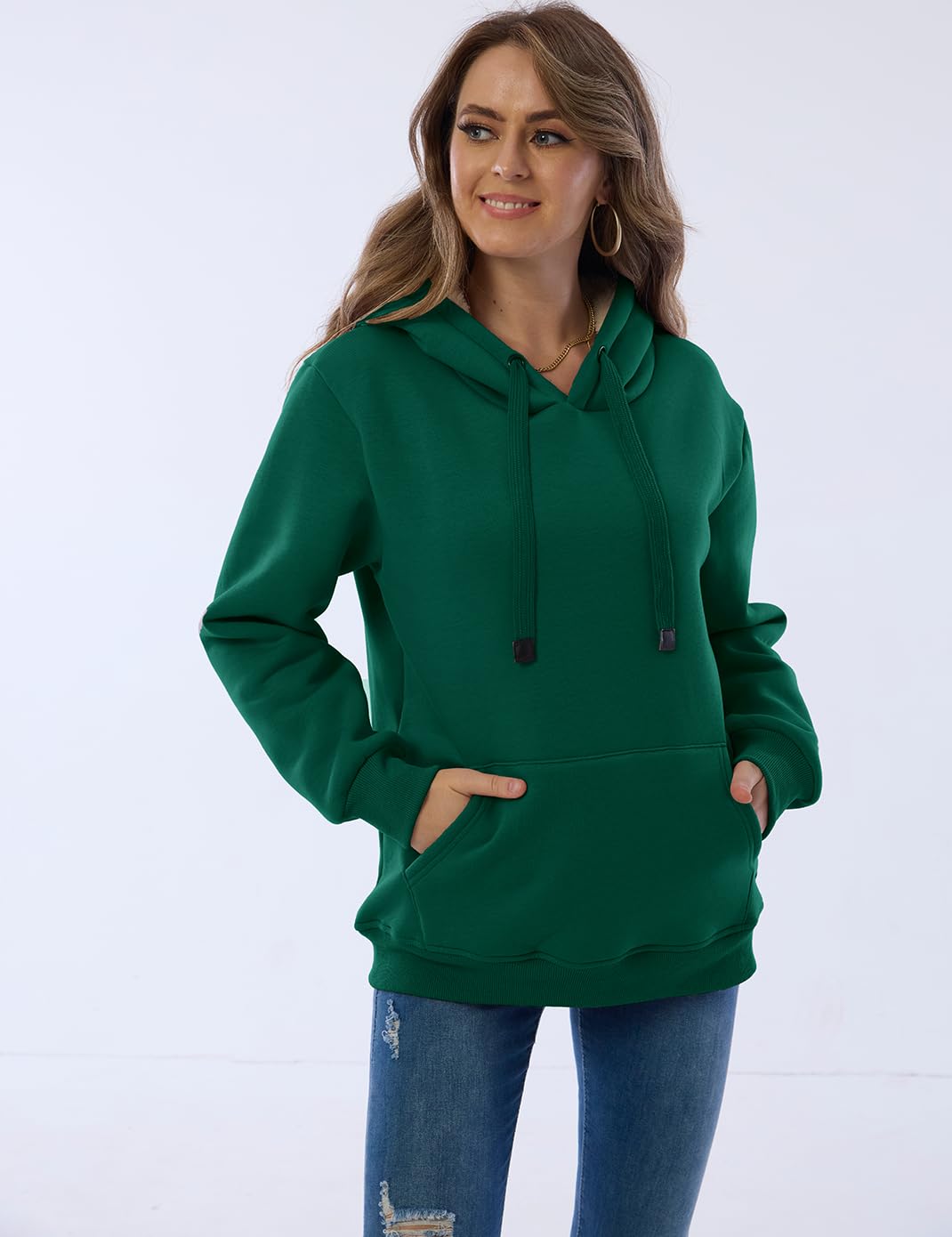 Damen Winter Hoodie mit Sherpa-Futter – Warmer Kapuzenpullover