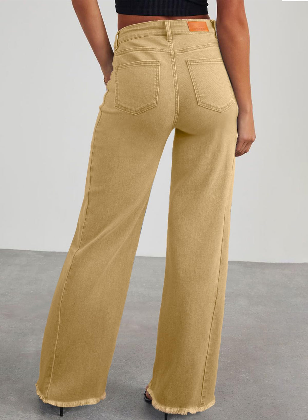 Damen Wide-Leg Jeans – Locker geschnittene High-Waist Jeans