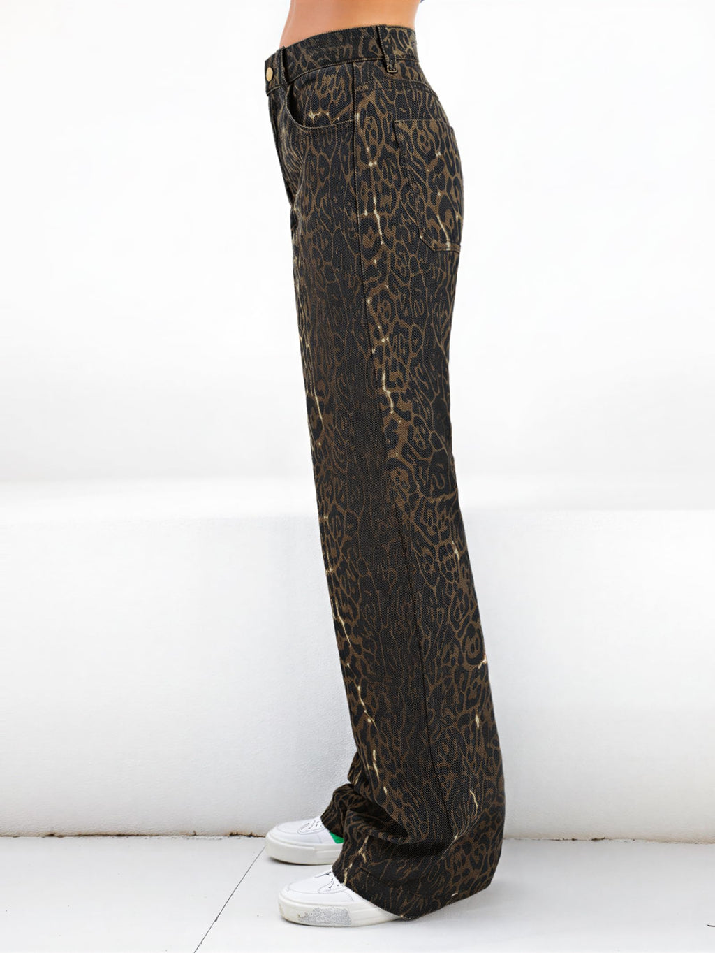 Damen Wide-Leg Jeans – Lässige High-Waist Denim Hose