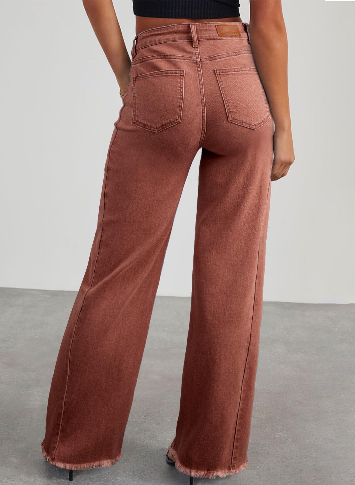 Damen Wide-Leg Jeans – Locker geschnittene High-Waist Jeans