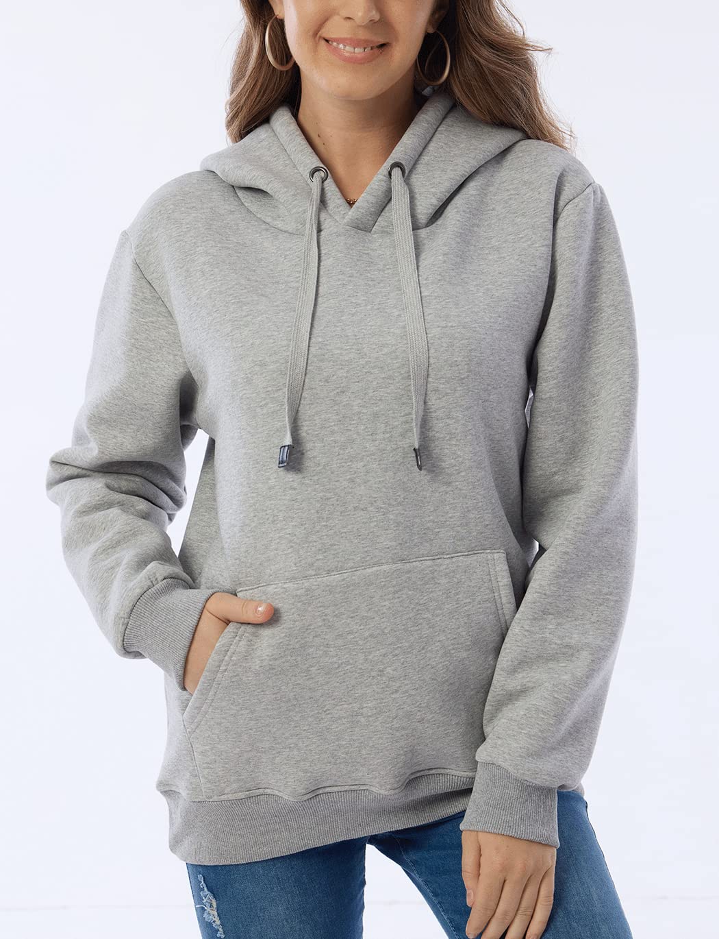 Damen Winter Hoodie mit Sherpa-Futter – Warmer Kapuzenpullover