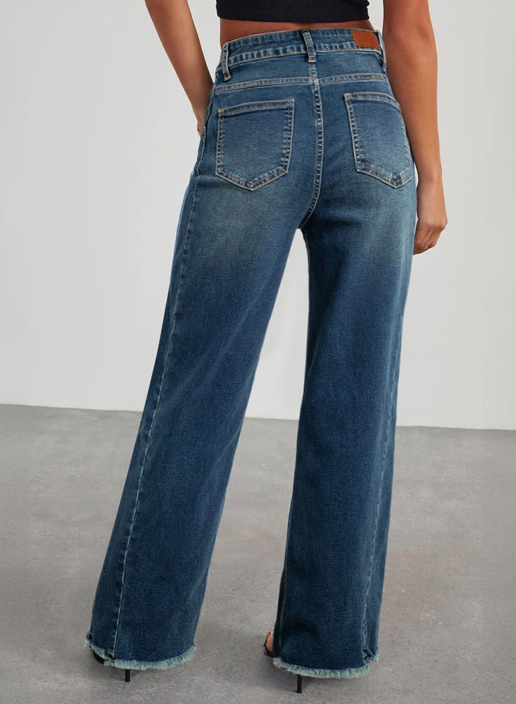 Damen Wide-Leg Jeans – Locker geschnittene High-Waist Jeans