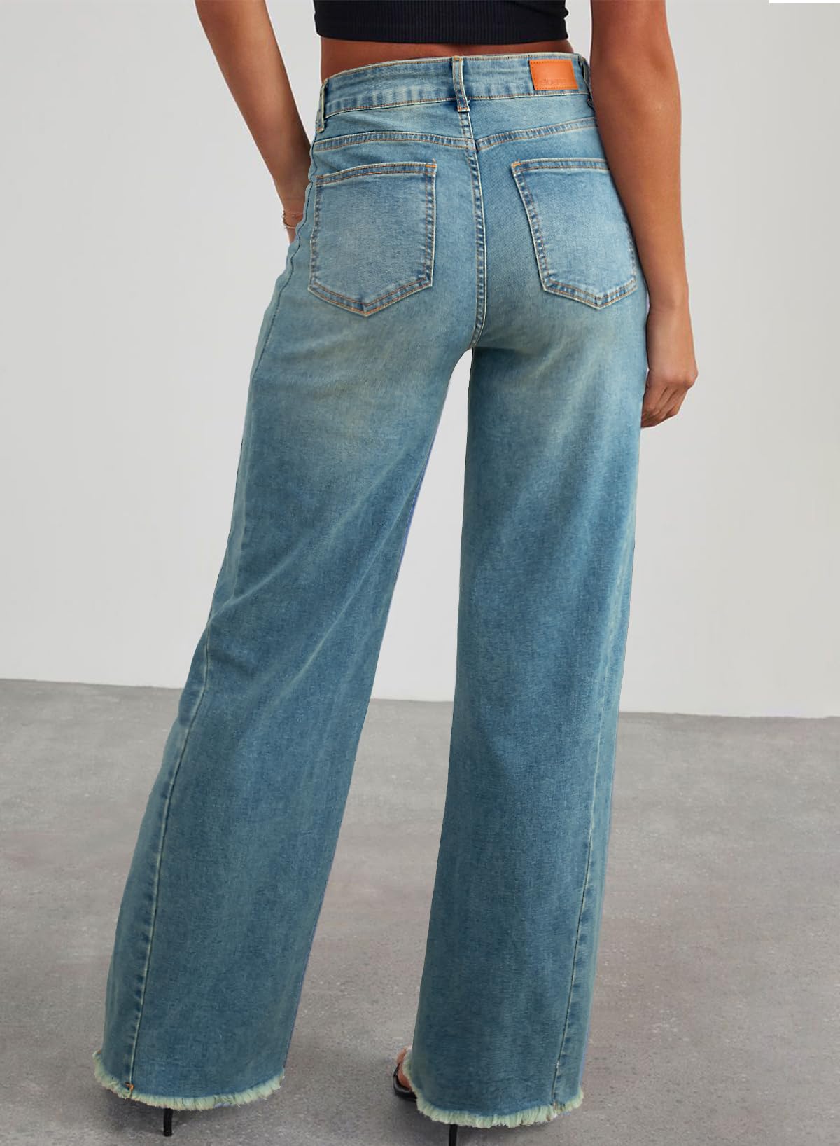 Damen Wide-Leg Jeans – Locker geschnittene High-Waist Jeans