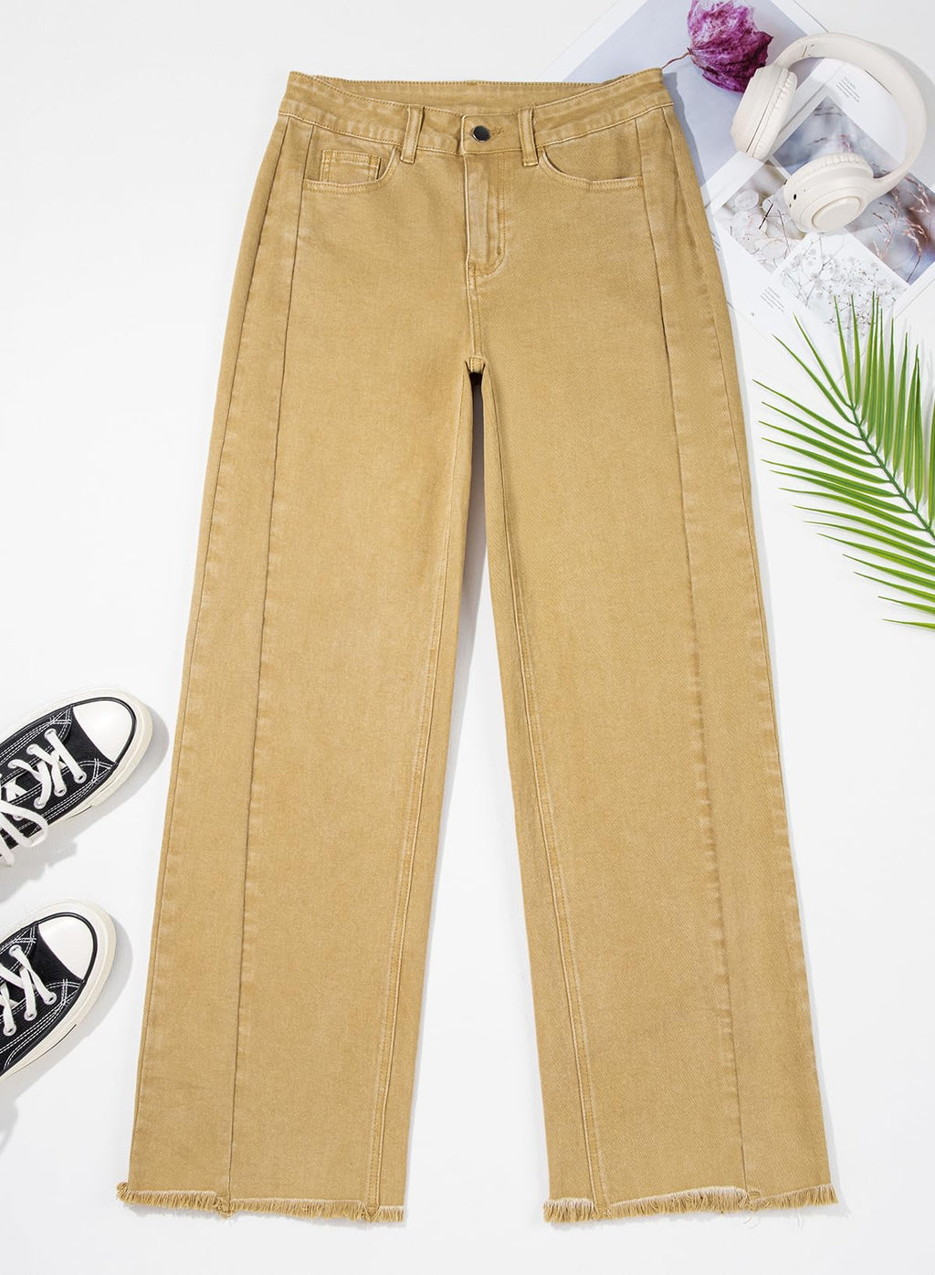 Damen Wide-Leg Jeans – Locker geschnittene High-Waist Jeans