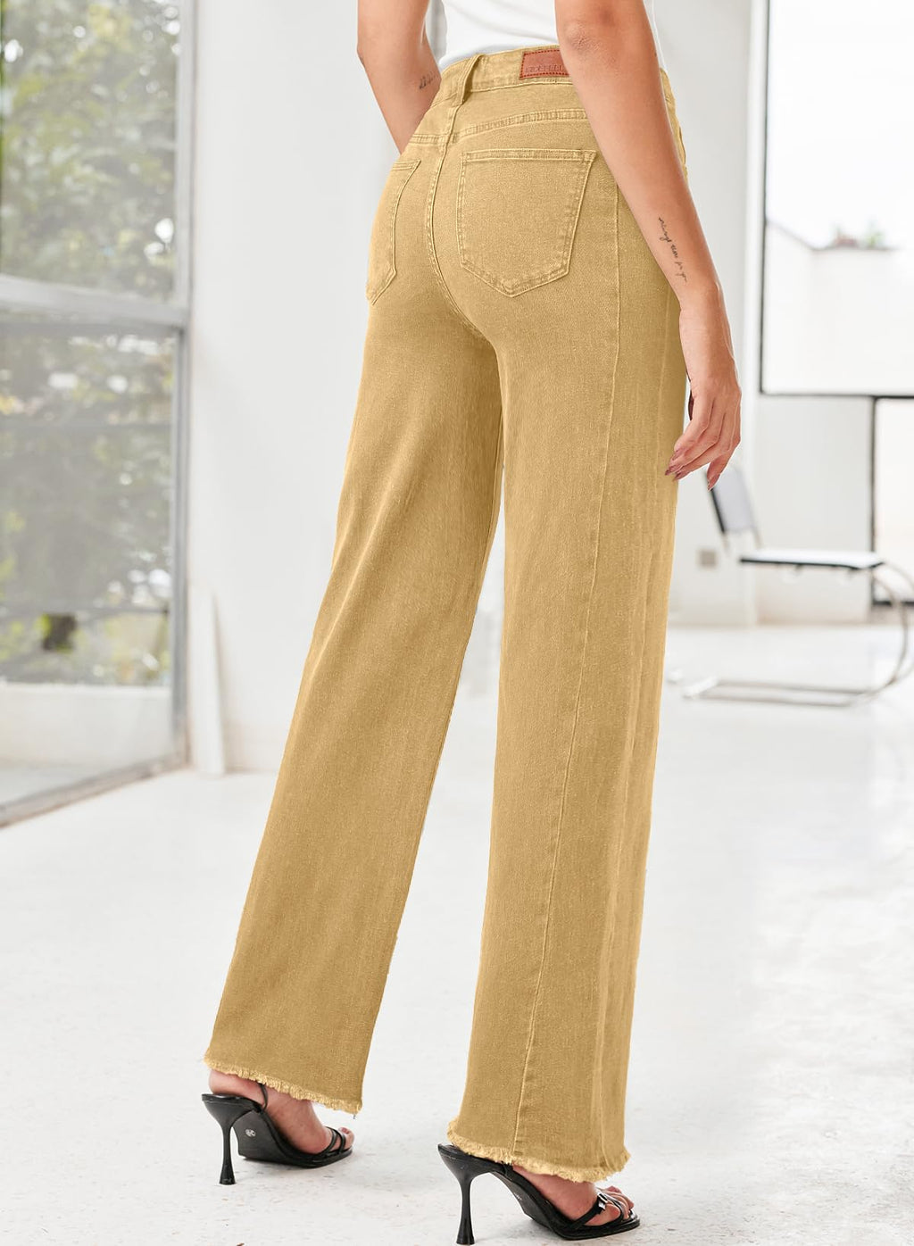 Damen Wide-Leg Jeans – Locker geschnittene High-Waist Jeans