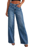 Damen Wide-Leg Jeans – Locker geschnittene High-Waist Jeans