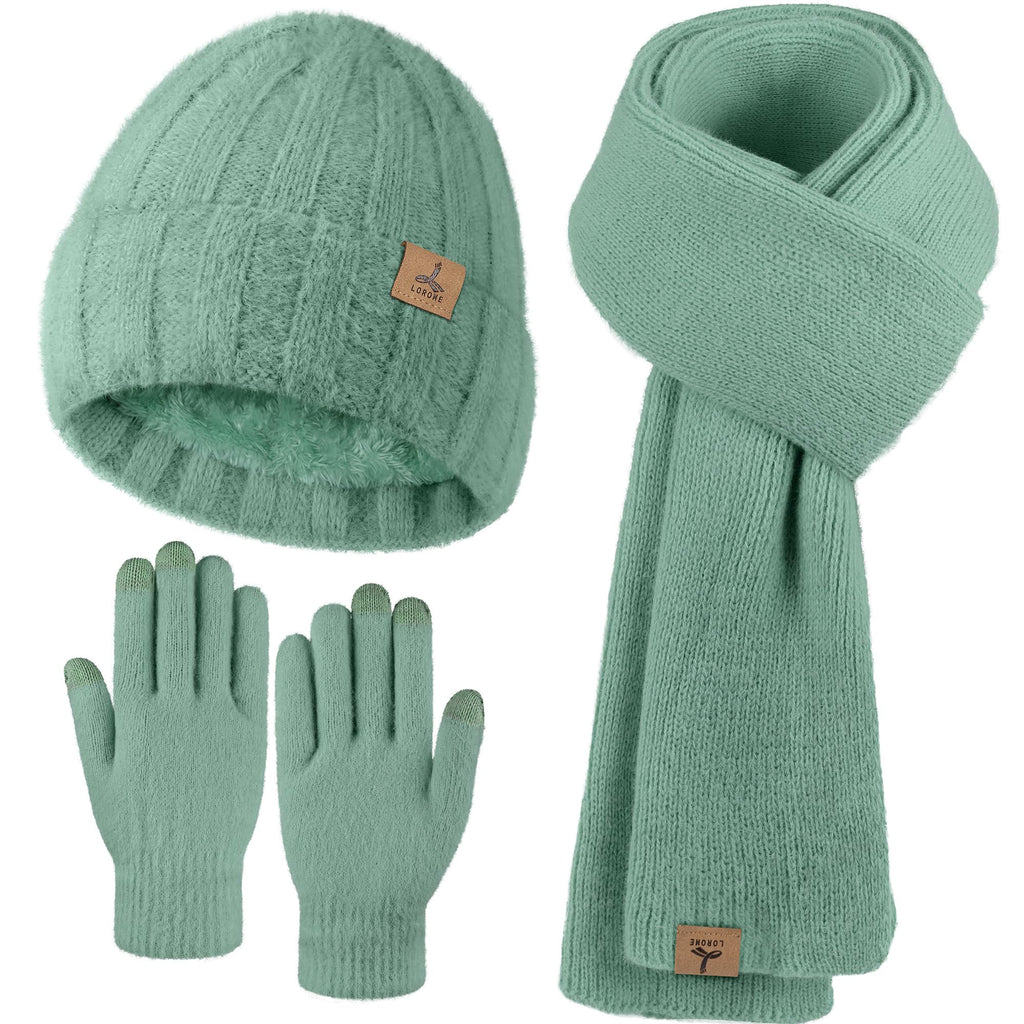 Winter Set für Damen – Mütze, Schal & Touchscreen-Handschuhe