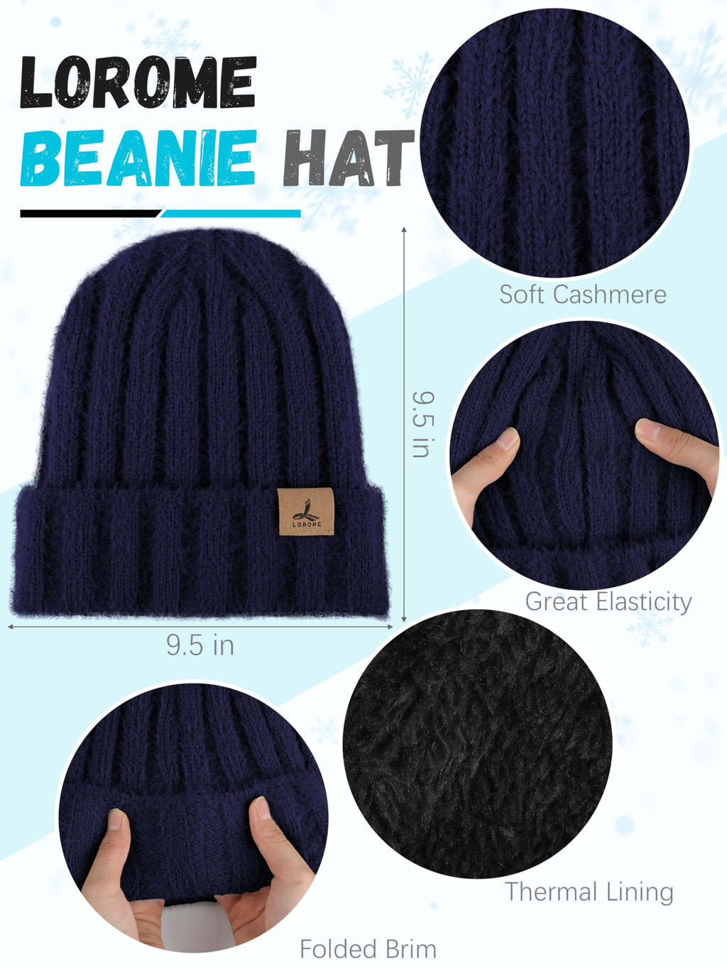 Winter Set für Damen – Mütze, Schal & Touchscreen-Handschuhe