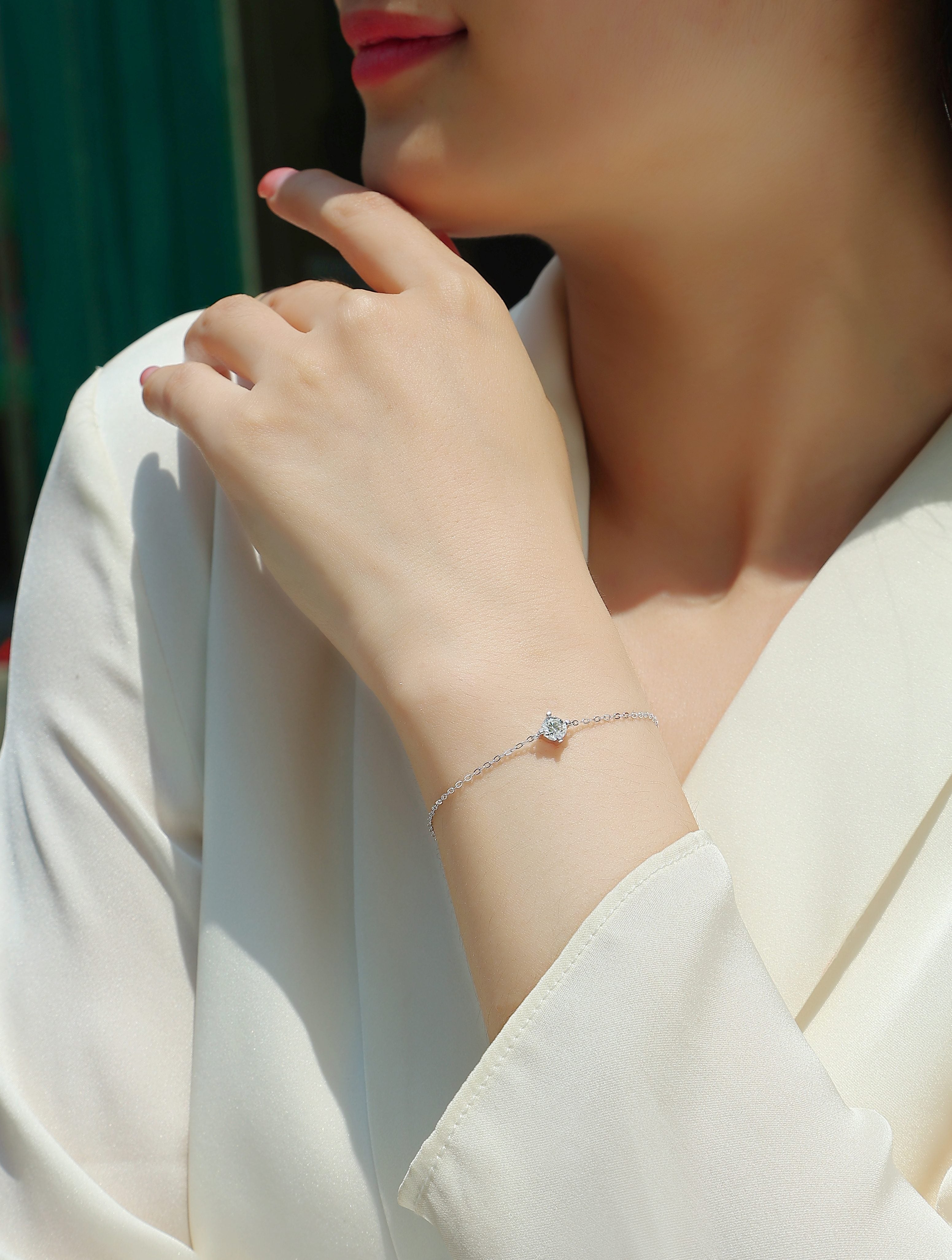 Elegantes Damen-Armband mit Moissanit – Zeitlos, Luxus & Stilvoll