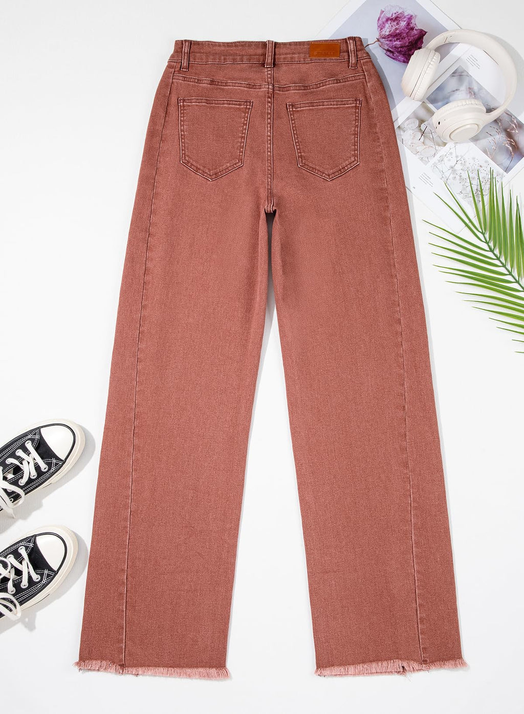 Damen Wide-Leg Jeans – Locker geschnittene High-Waist Jeans