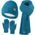 Winter Set für Damen – Mütze, Schal & Touchscreen-Handschuhe