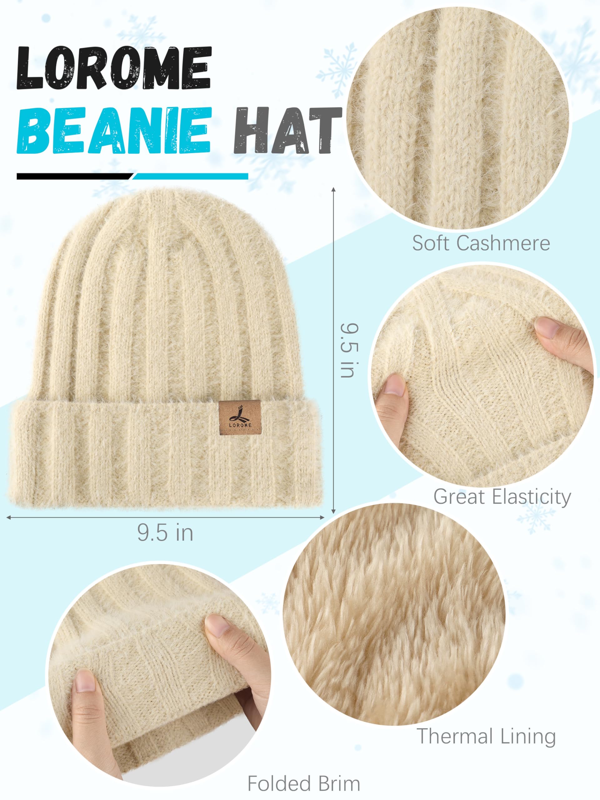 Winter Set für Damen – Mütze, Schal & Touchscreen-Handschuhe