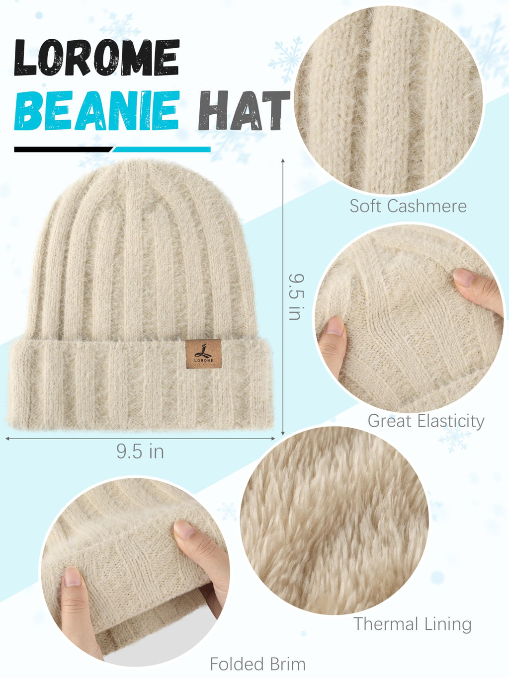 Winter Set für Damen – Mütze, Schal & Touchscreen-Handschuhe