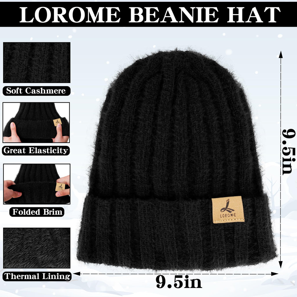 Winter Set für Damen – Mütze, Schal & Touchscreen-Handschuhe