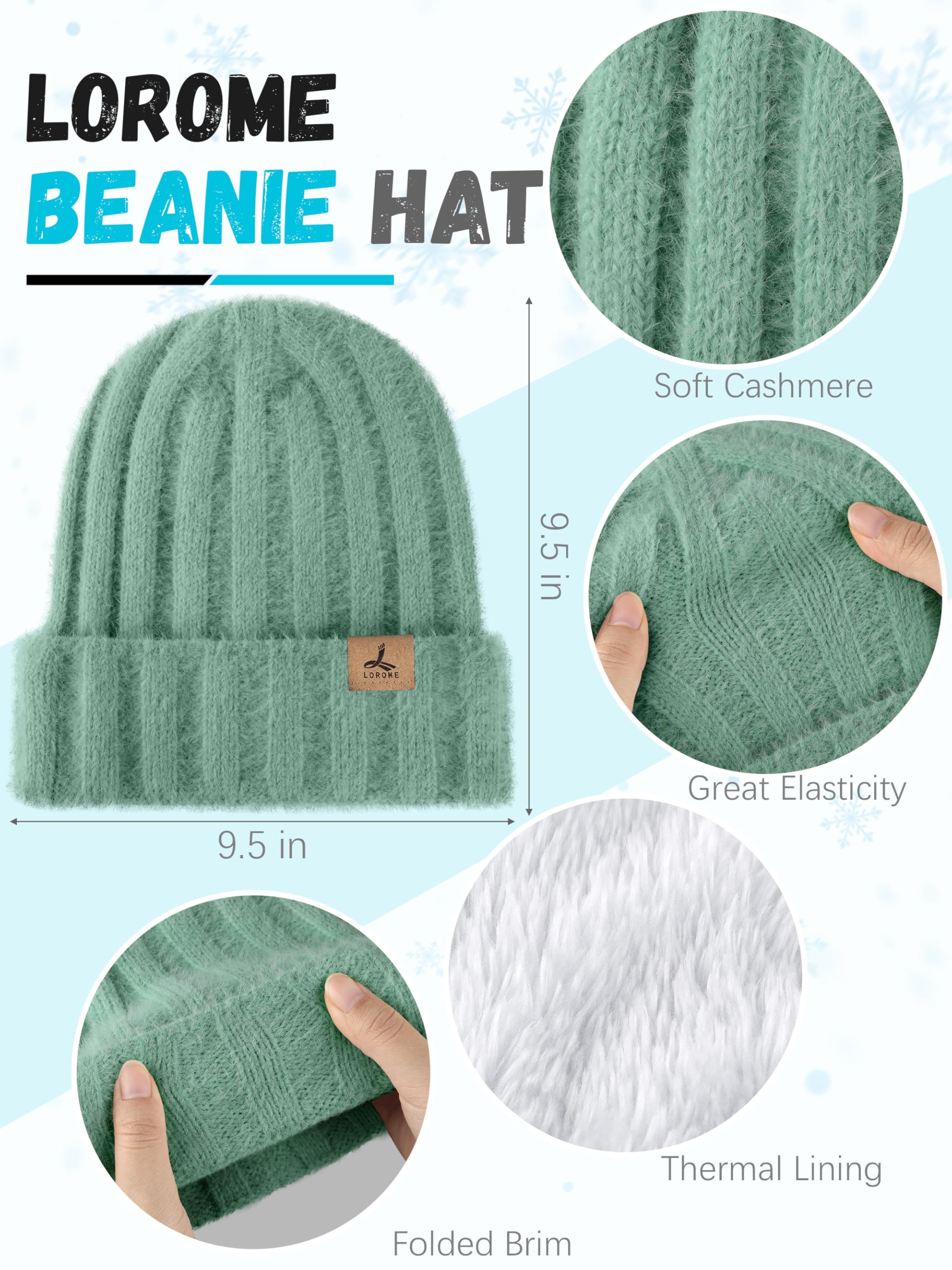 Winter Set für Damen – Mütze, Schal & Touchscreen-Handschuhe