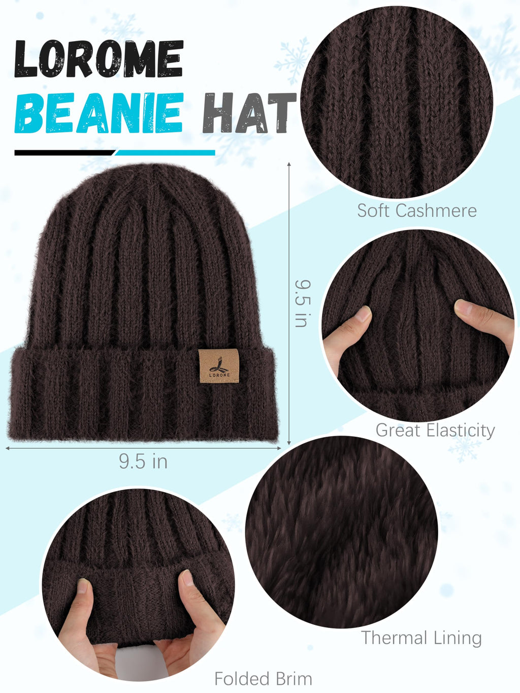 Winter Set für Damen – Mütze, Schal & Touchscreen-Handschuhe