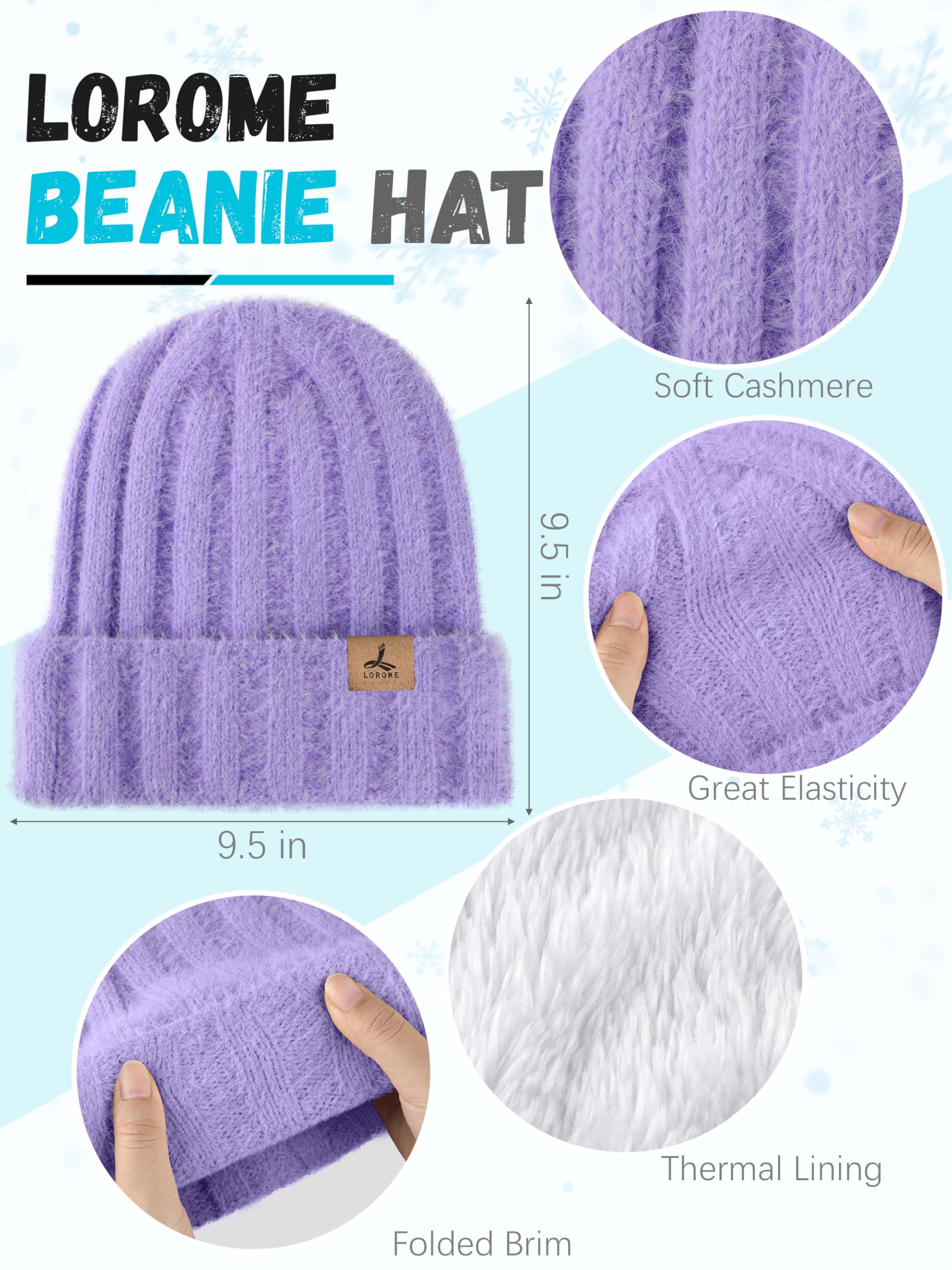 Winter Set für Damen – Mütze, Schal & Touchscreen-Handschuhe