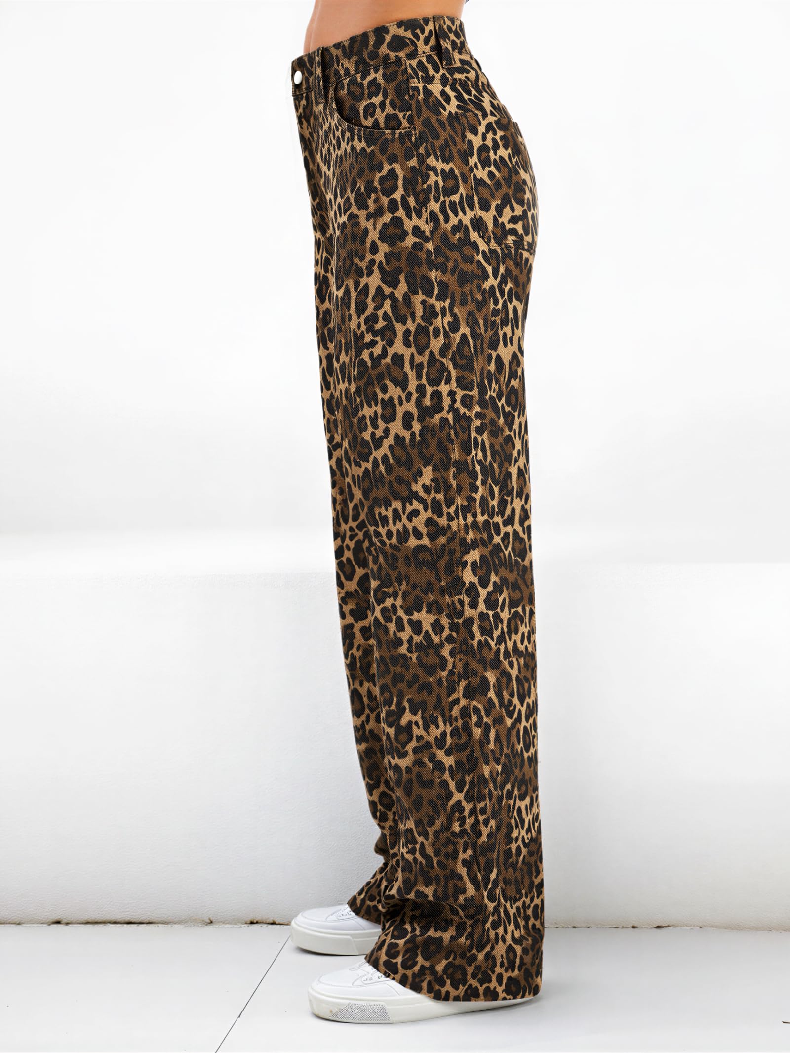 Damen Wide-Leg Jeans – Lässige High-Waist Denim Hose