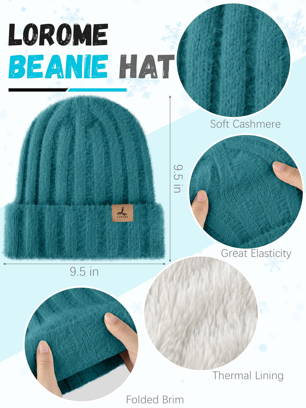 Winter Set für Damen – Mütze, Schal & Touchscreen-Handschuhe