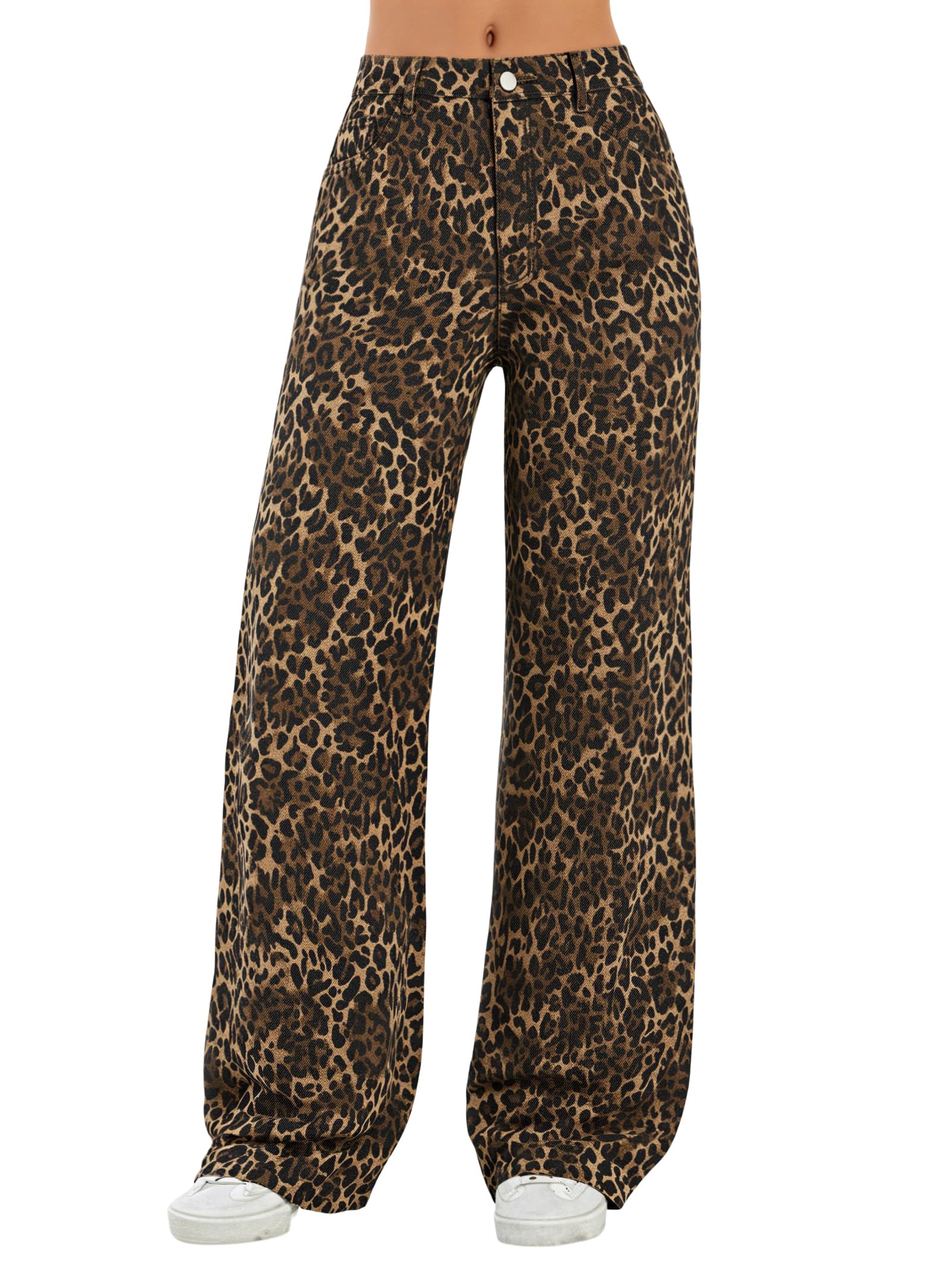 Damen Wide-Leg Jeans – Lässige High-Waist Denim Hose