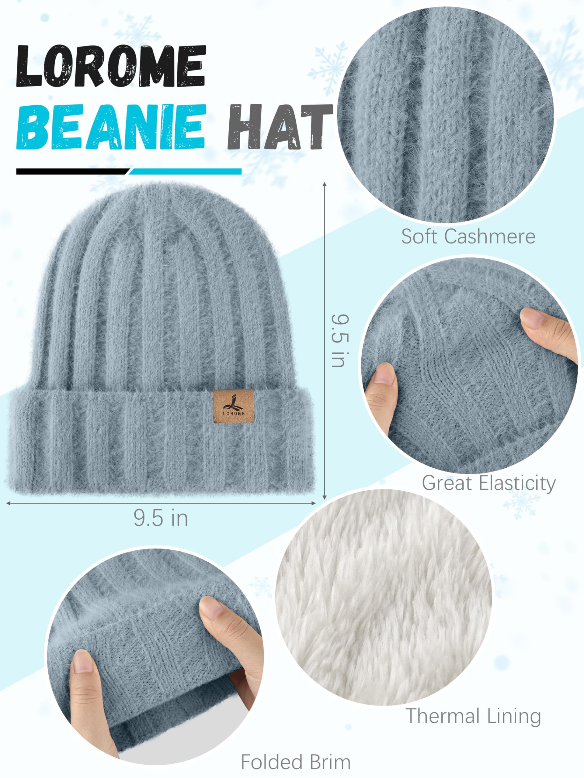 Winter Set für Damen – Mütze, Schal & Touchscreen-Handschuhe