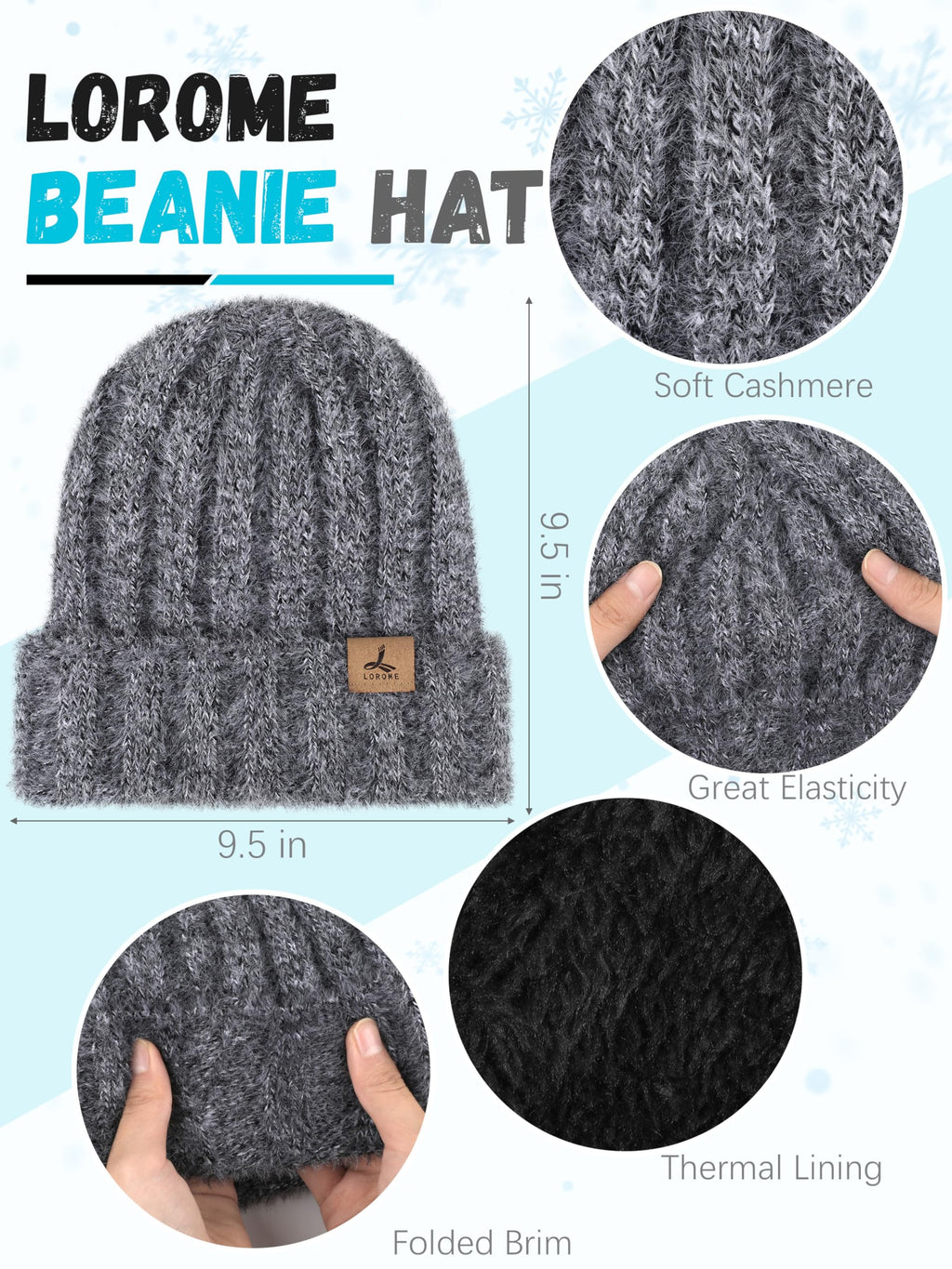 Winter Set für Damen – Mütze, Schal & Touchscreen-Handschuhe