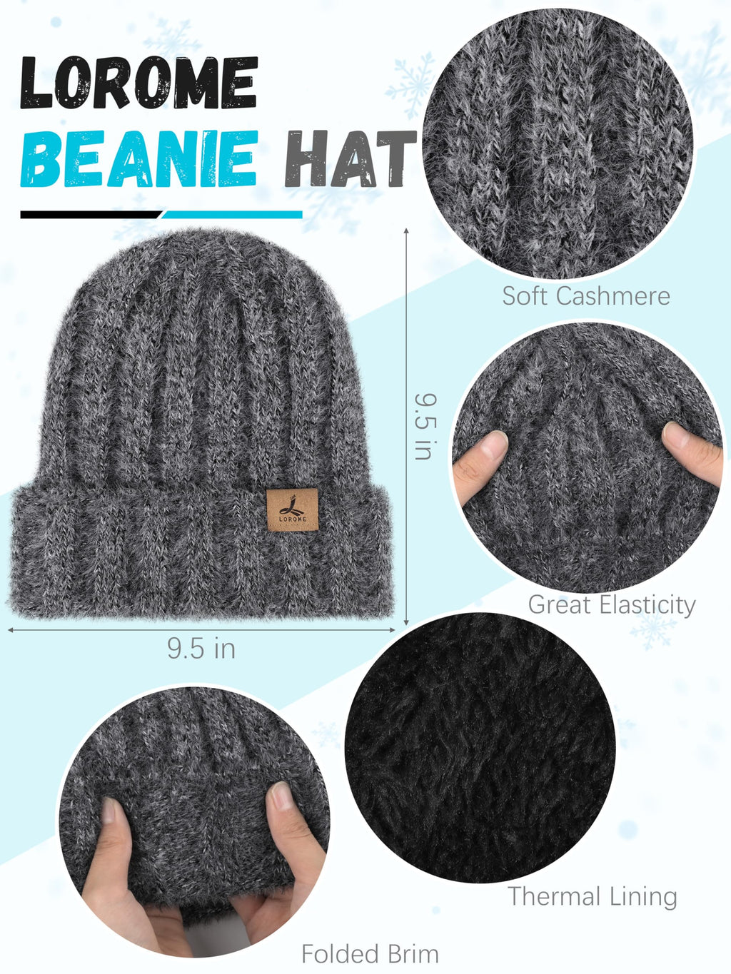 Winter Set für Damen – Mütze, Schal & Touchscreen-Handschuhe