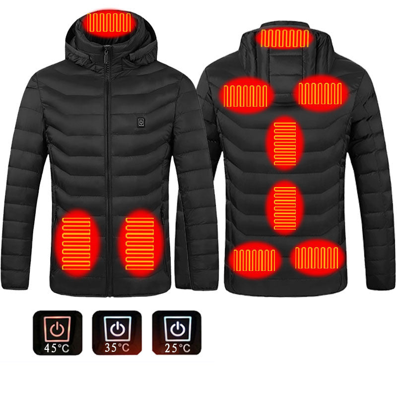 Beheizte Winterjacke mit USB – Warme Thermojacke für Kalte Tage